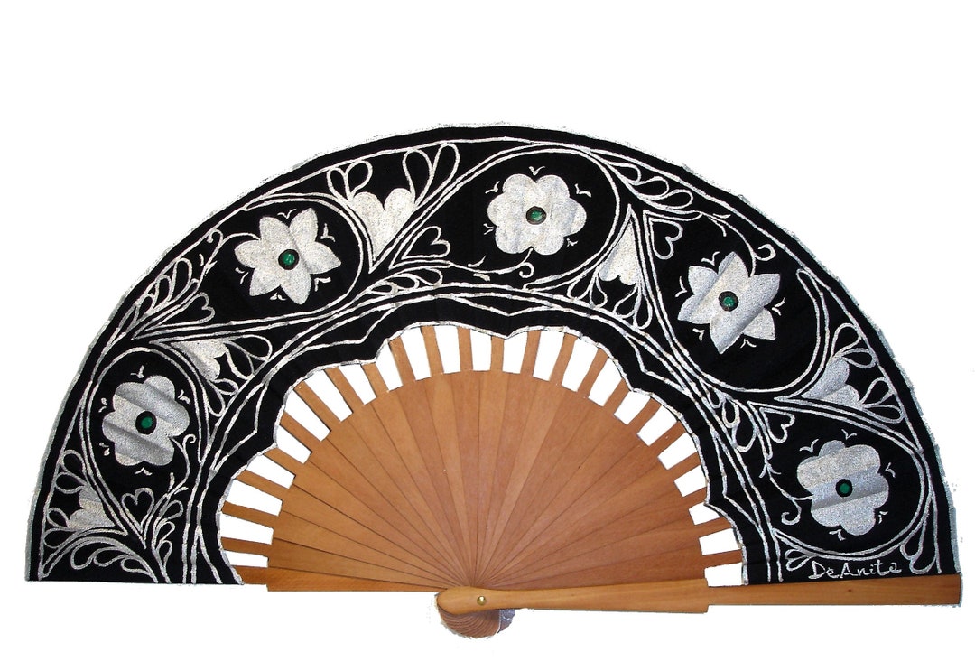 Lot De 12 éventails Art Déco Peints à Main - Espagne Vers 1920 - Objets D'art Divers