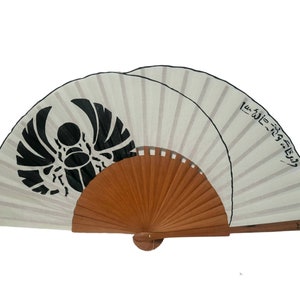 Spain fan/hand painted fan/flamenco fan/wood fan/hand fan/free shipping  &quot;Egyptian Beetle&quot;