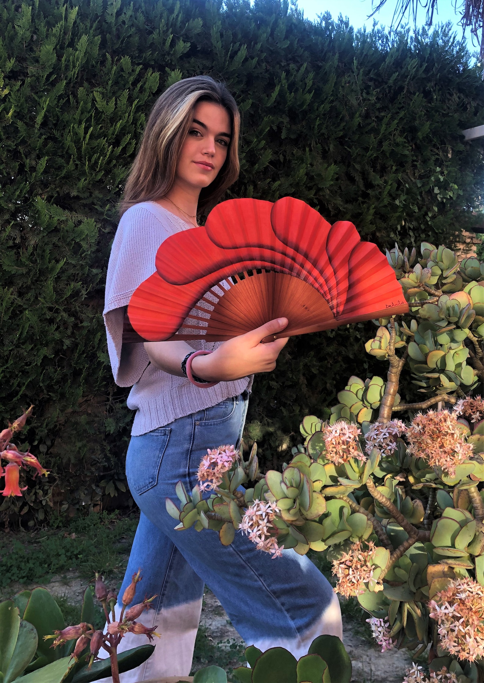 Hand Painted Fan/spain Fan/hand Fan/flamenco Fan/andalusian | Etsy