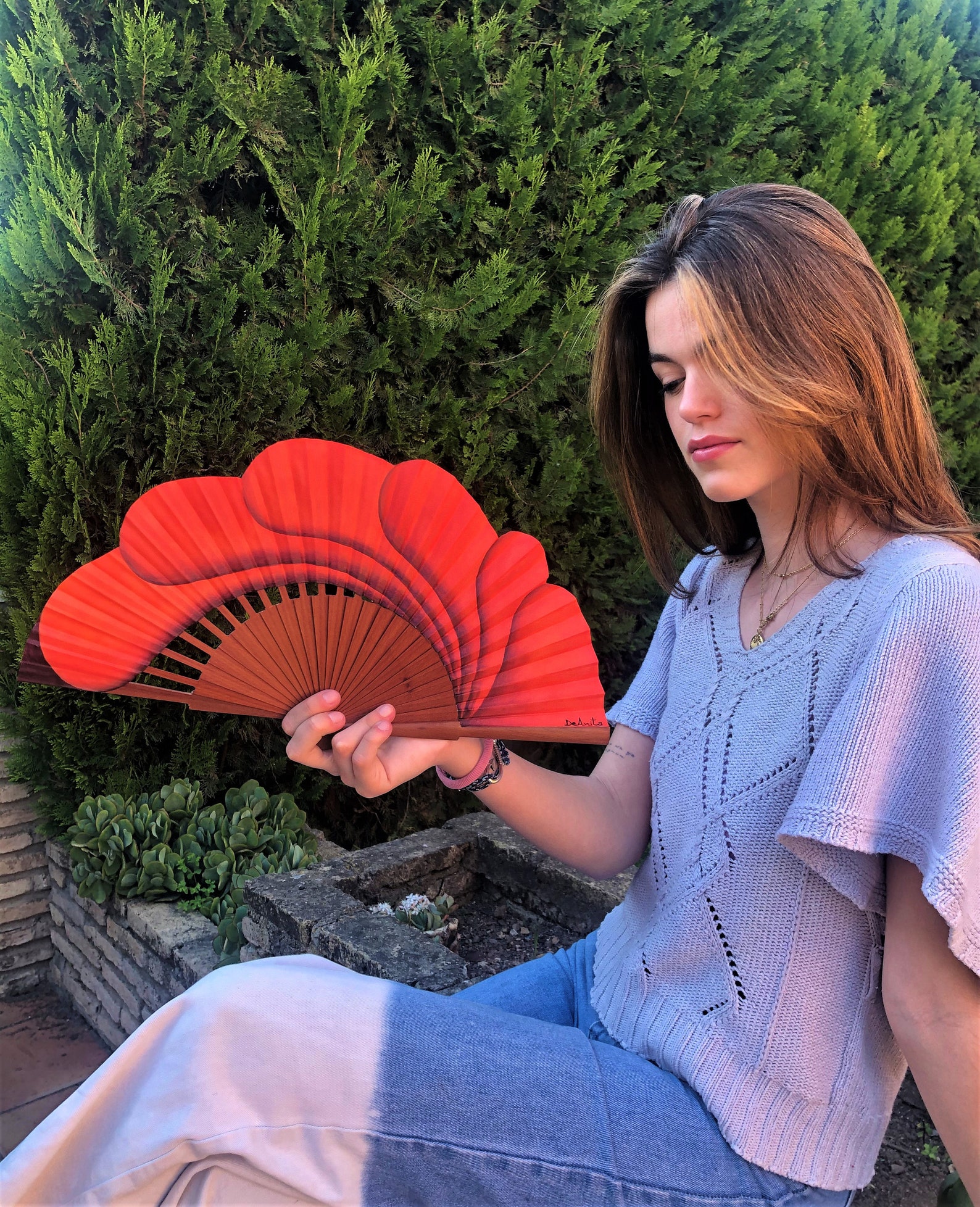 Hand Painted Fan/spain Fan/hand Fan/flamenco Fan/andalusian | Etsy