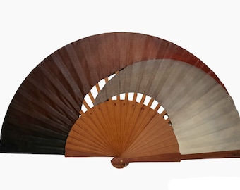 Luxury Spanish Fan “Elegancia,” Hand-Painted Wooden Fan, Elegant Wedding Accessory, Exclusive Gift for Women, Free Shipping