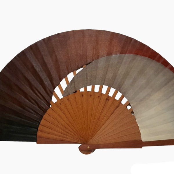 Luxury Spanish Fan “Elegancia,” Hand-Painted Wooden Fan, Elegant Wedding Accessory, Exclusive Gift for Women, Free Shipping