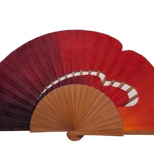 Spain fan/hand painted fan/flamenco fan/Spain hand fan/wood fan/hand fan  &quot;Passion&quot;