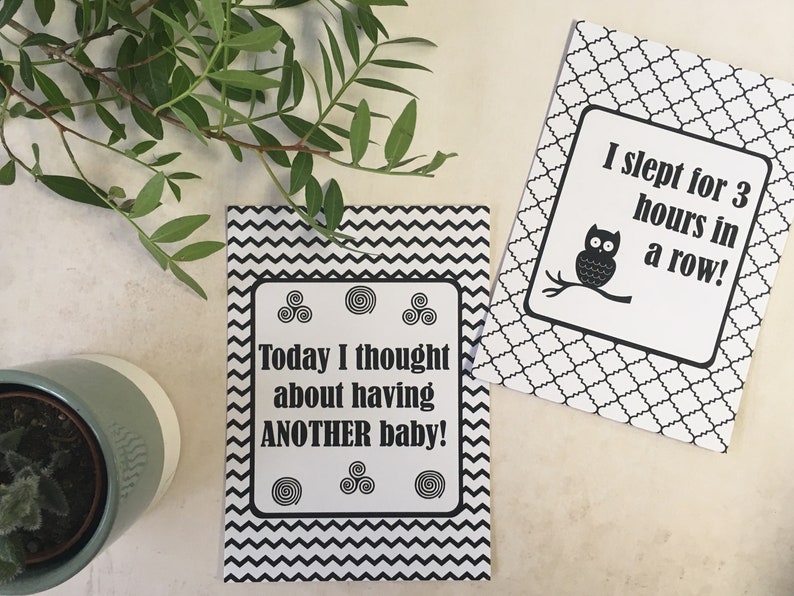 Mummy Journey Cards \u00ae Monochrome Mummy Milestones Photo Cards Photo Prop Alternative Milestones Baby Shower Gift DD013