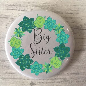 Big Brother to be badge, big sister to be badge, new sibling present, older sibling gift, sibling pregnancy announcement, sibling gift