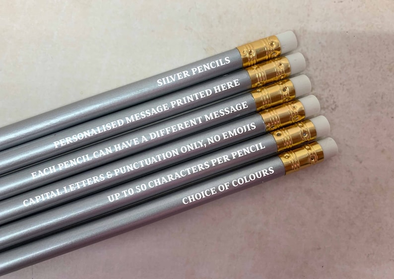 Personalised HB Pencils, School Gift, Teacher gifts, gift for pupils , personalized pencils kids , back to school supplies , Custom pencils image 6