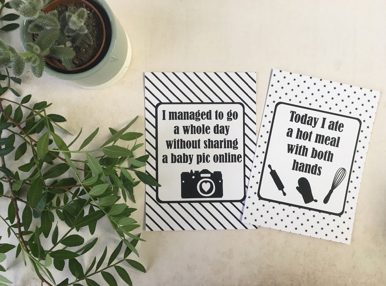 Mummy Journey Cards \u00ae Monochrome Mummy Milestones Photo Cards Photo Prop Alternative Milestones Baby Shower Gift DD013