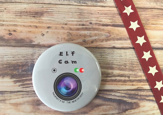 MAGNET MIRROR PERSONALISED SANTA STOCKING FILLER CHILDS GIFT PRESENT BADGE
