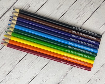 Personalised Colouring Pencils, First Day of School Gift, Teacher gifts, gift for pupils , personalized pencils kids , back to school