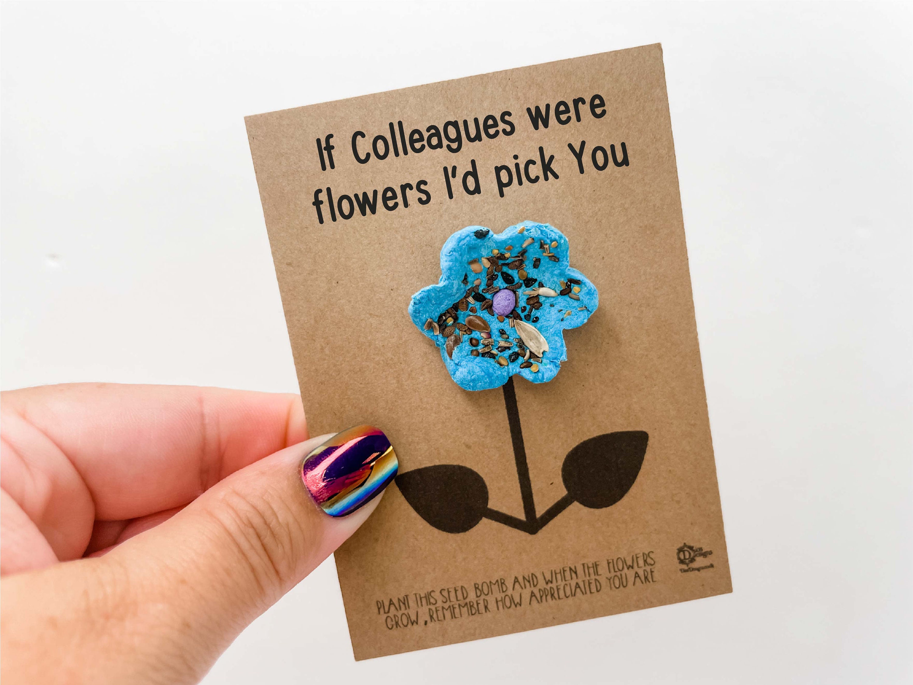 Colleague Leaving Gift - Wildflower seed bomb - If Colleagues were flowers  Id pick You - Etsy 日本