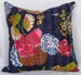 kantha pillow cover 24x24 / Indian quilted throw pillow covers / king size pillowcases / 24 inch cushion cover 