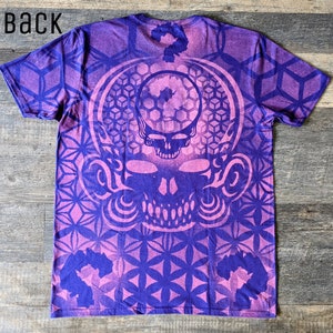 Hand Designed Portal Spillage T-Shirt: Bleach Designed, Heady, Trippy, Psychedelic, Rave, Sacred Geometry, Cotton T-Shirt, Fire Safe Apparel