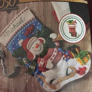 Joyeux bonhommes de neige - Bas de Noël