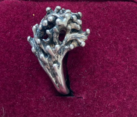 Brutalist Dome Ring 925 - image 5