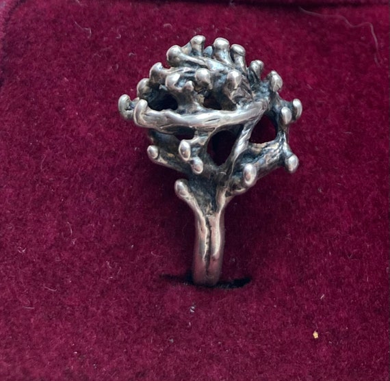 Brutalist Dome Ring 925 - image 7