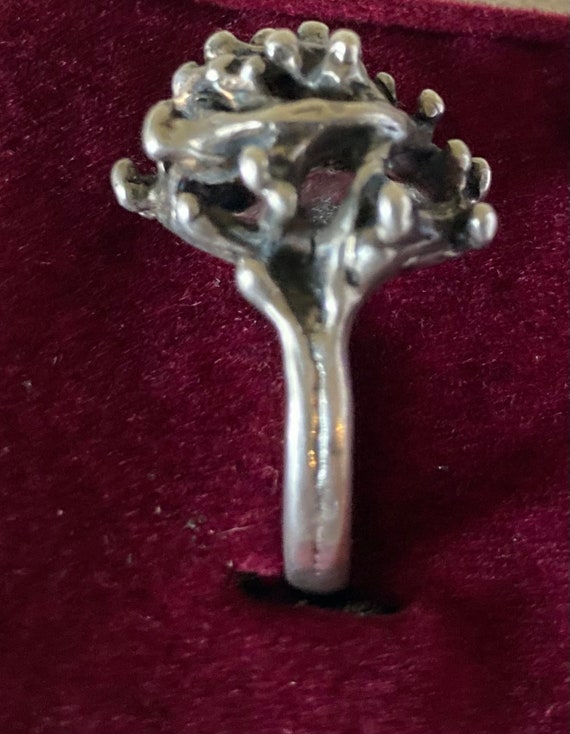 Brutalist Dome Ring 925 - image 6