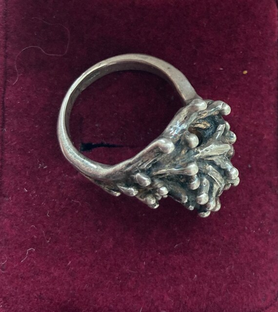 Brutalist Dome Ring 925 - image 9