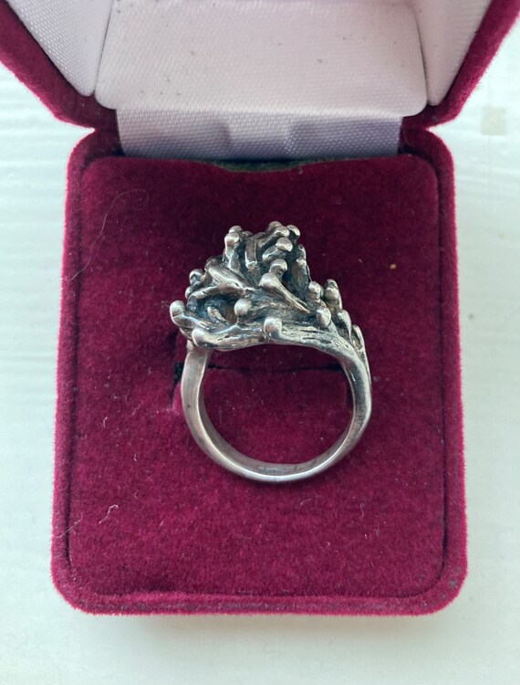 Brutalist Dome Ring 925 - image 3