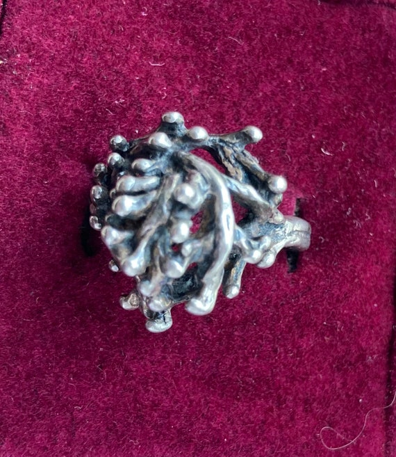 Brutalist Dome Ring 925 - image 4