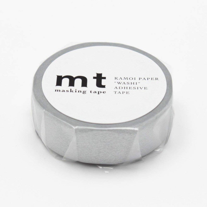 Mt Washi Masking Tape 15mm×10m Silver From Japan Mt Washi Masking Tape 15mm×10m Silver From Japan