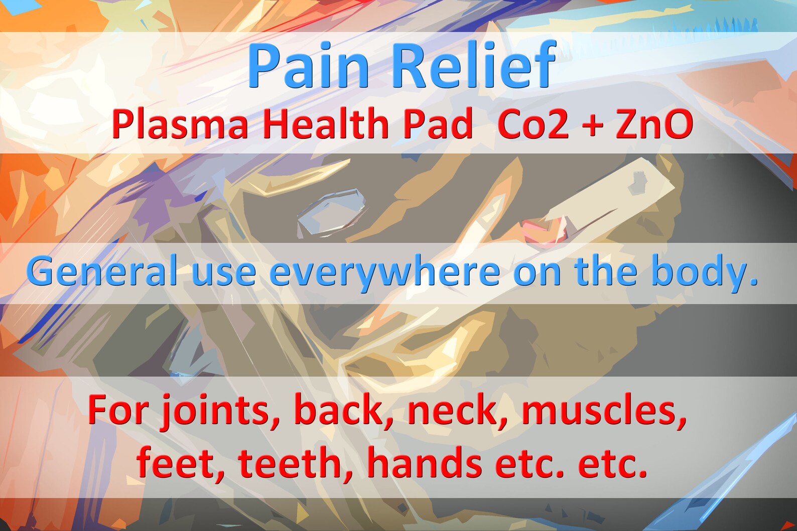 2x Plasma Health Pad Pain Relief Etsy