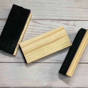 Wood eraser blanks, whiteboard/chalkboard eraser blanks, laser blanks