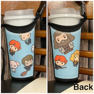 Cup tote - Fits Freestyle cups and tumblers. UOAP and movie themed. Hands free cup holder, no handle needed!