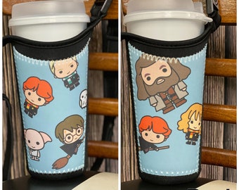 Cup tote - Fits Freestyle cups and tumblers. UOAP and movie themed. Hands free cup holder, no handle needed!