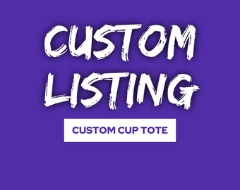 Cup tote - Fits Freestyle cups and tumblers. UOAP and movie themed. Hands free cup holder, no handle needed! Custom design