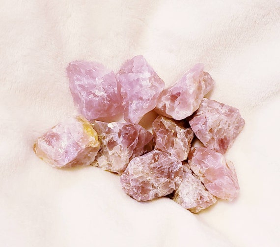 Dark Pink Rose Quartz Raw Etsy
