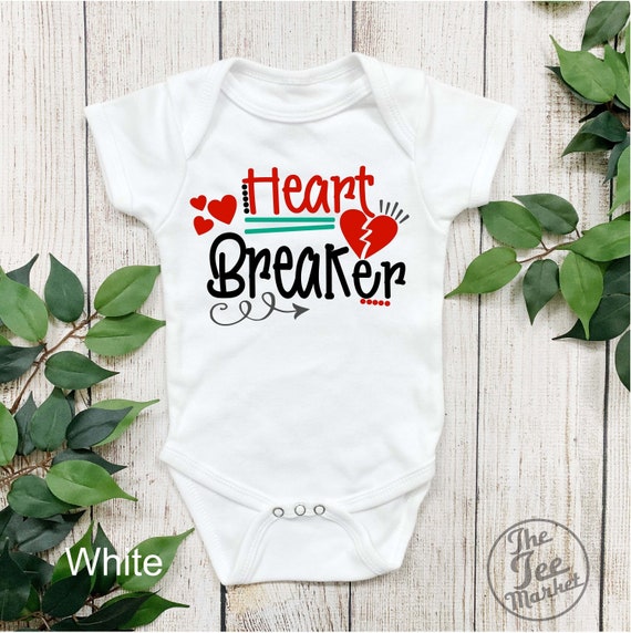 Valentines Day Baby Onesies Heart Breaker Baby Girl s Baby Boy s Baby Onesie Cute Baby Hearts and Love Boy or Girl Etsy Canada