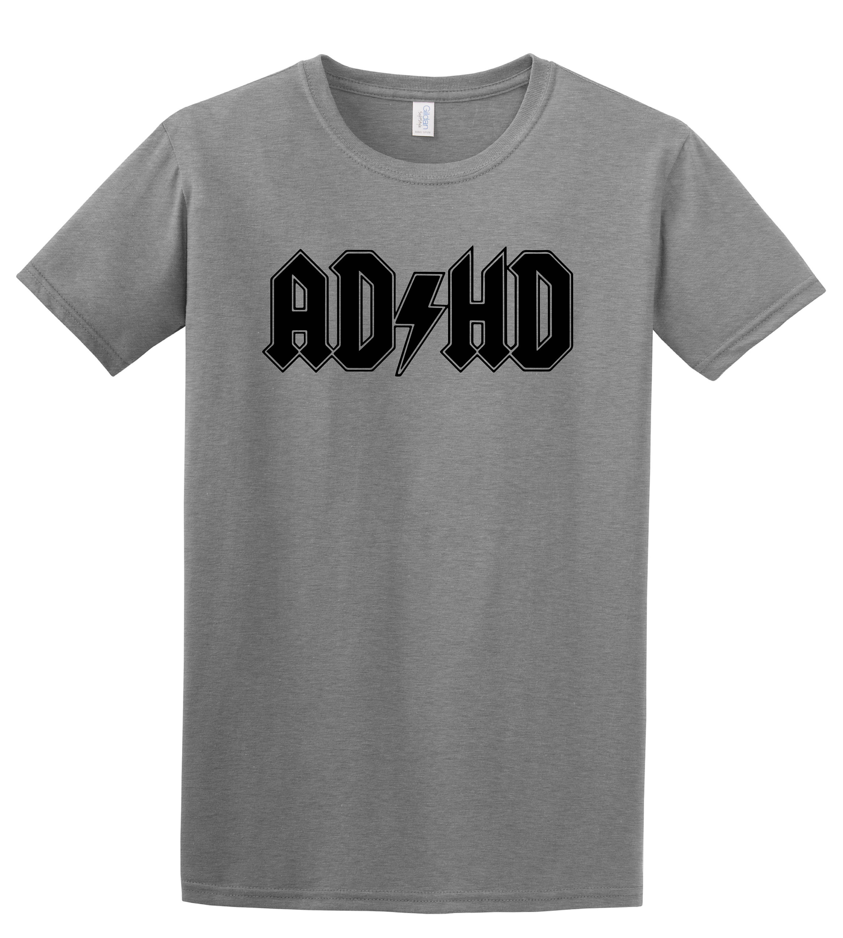 Buy ADHD Shirt Printed on High Quality Cotton T-shirt. Unisex Tshirt ...