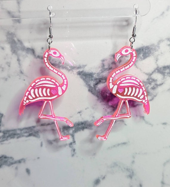 Christmas flamingo deals earrings