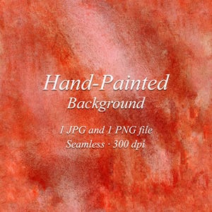 Red Hand Painted Texture: Seamless Digital Scrapbook Paper (PNG, JPG Download)