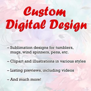 Custom Digital Design PNG, Personalized PNGs, Pattern & Wrap Sublimation Design, Custom Digital Art Files, Instant Digital Download