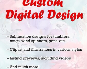 Diseño digital personalizado, sublimación, clipart (descarga digital)