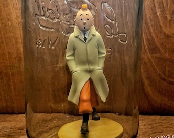 Tintin walking light jar handmade for you, with recycled materials