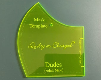 Mask Template sized for Men (Large)