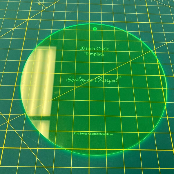 Acrylic Circle Template Etsy