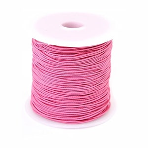 Elastic for Masks various colors sold by the yard Pink