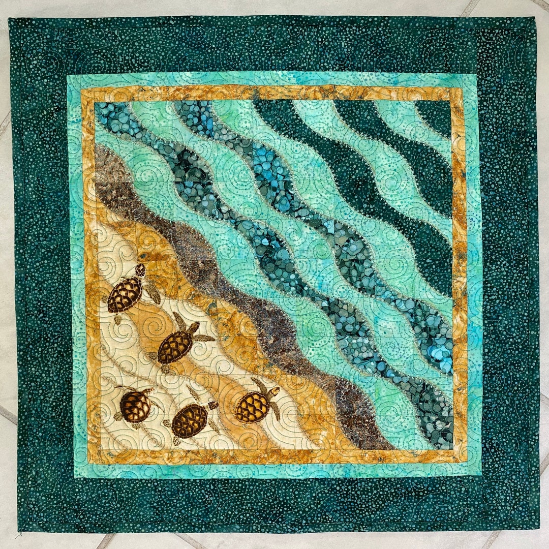 Mini Turtle Laser Cut Quilt Kit 24 X 24 Etsy