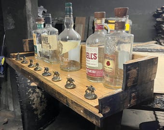 Blanton's Stopper Display and Bourbon Shelf: Floating Bar Designs