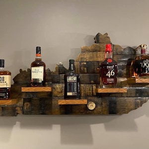 Custom 48 Bourbon Barrel Stave Kentucky bottle display image 7