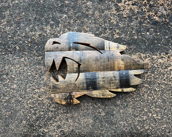 Handmade Bourbon Barrel Stave Kentucky Wildcat, Home Bar Decor