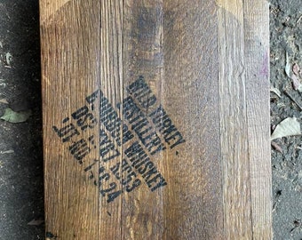 Handmade bourbon barrel serving tray/charcuterie board