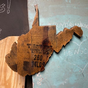 Bourbon barrel West Virginia cutout   **DM me for a better shipping quote**