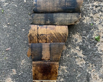 Handmade Vermont Bourbon Barrel State Sign, Reclaimed Wood Bar Decor
