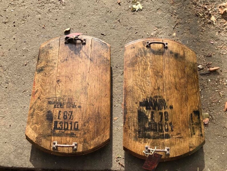 Drunkwood Bourbon Barrel Serving Tray - Thumbnail 2