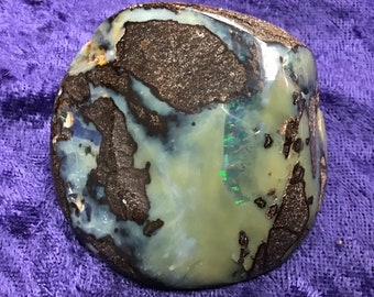 Opal Specimen 129gm Polished Boulder Opal Specimen, Eromanga - Quilpie Area of Western  Queensland, Australia