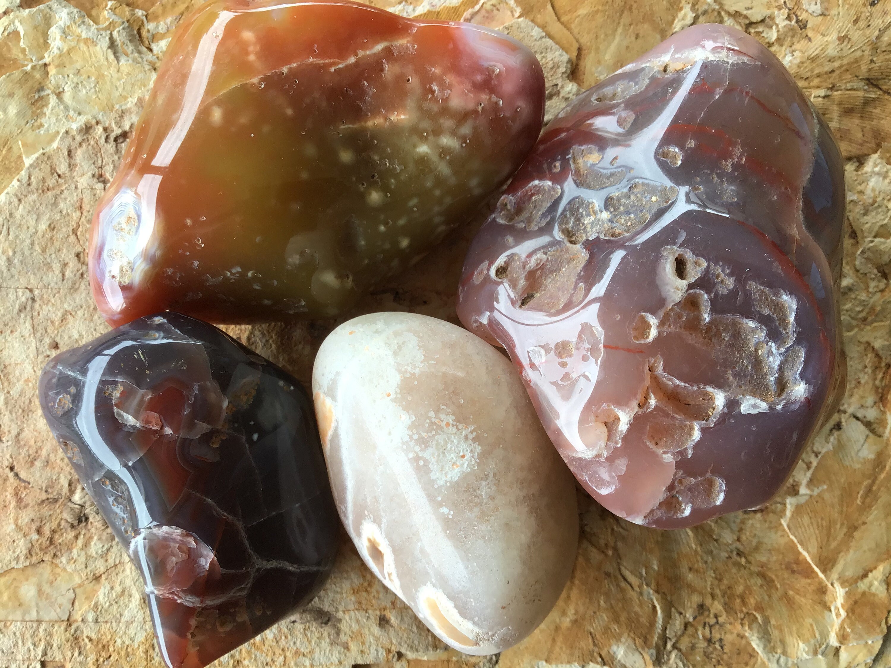 4 Stunning Tumbled Agates From Agate Creek Australia Etsy Australia
